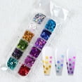 thumbnail image 3 of 4th Of July Patriotic Star Nail Arts Glitter Charms Sequins DIY Decoration Supplies For Women Girls 12 Color Nail Design Accessories, 3 of 8