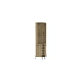 thumbnail image 2 of Virtue Corner Bar Cabinet Two Shelves Five Built-in Wine Rack Finish Aged Oak Material Laminate 70.8" x 17.7" x 17.7", 2 of 7