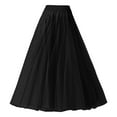 thumbnail image 3 of TAIAOJING Women Ballet Dance Skirts Sequin Tulle Midi Retro High Waist Tutu Long Dress Tulle Under Fancy Dress Carnival Petticoat Skirt, 3 of 3