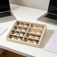 thumbnail image 6 of Beforeyayn Multi-Lattice Glasses Organizer, Velvet Drawer Insert with 8 Slots, Perfect for Sunglasses and Reading Glasses, Keeps Them Tidy | Scratch-Free., 6 of 6