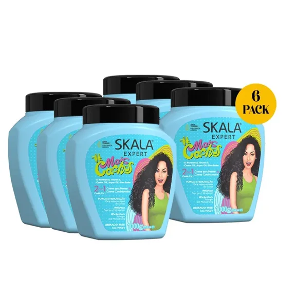 Skala Expert Mais Cachos 35.2 oz – Brazilian Curly Hair Treatment (6-Pack) Conditioner