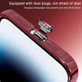 thumbnail image 6 of for iPhone 14 Pro Max Case Crystal Clear with Camera Lens Protector Luxury Plating Transparent Shockproof Anti-Scratch Soft TPU Phone Cases for Women Men-Red, 6 of 12
