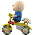 thumbnail image 3 of Peanuts Super Cycles - Charlie Brown (Blue w/ Yellow Trike), 3 of 5