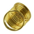 thumbnail image 1 of 10 Pieces Brass Round Key Split Ring Chain Brass Split Ring Brass Bag Clasp Loop Findings DIY 35mm, 1 of 8