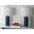 thumbnail image 4 of SAFAVIEH Leather 25 in. H Retro Column Table Lamp, Navy, Set of 2, 4 of 8