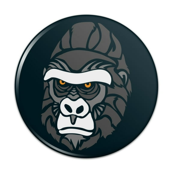 Gorilla Face Pinback Button Pin