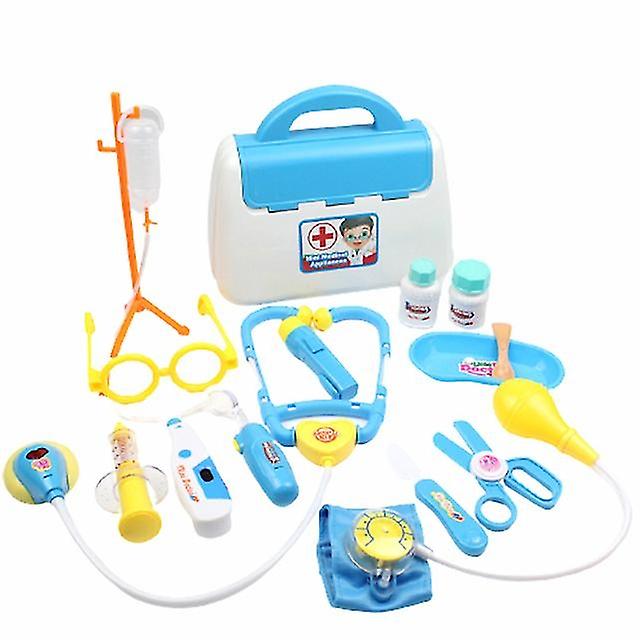 Kit Docteur Enfant Avec Chariot - Jeu De Rôle Médical, Stéthoscope Lumineux, Costume - Cadeau 3-8 Ans - 9