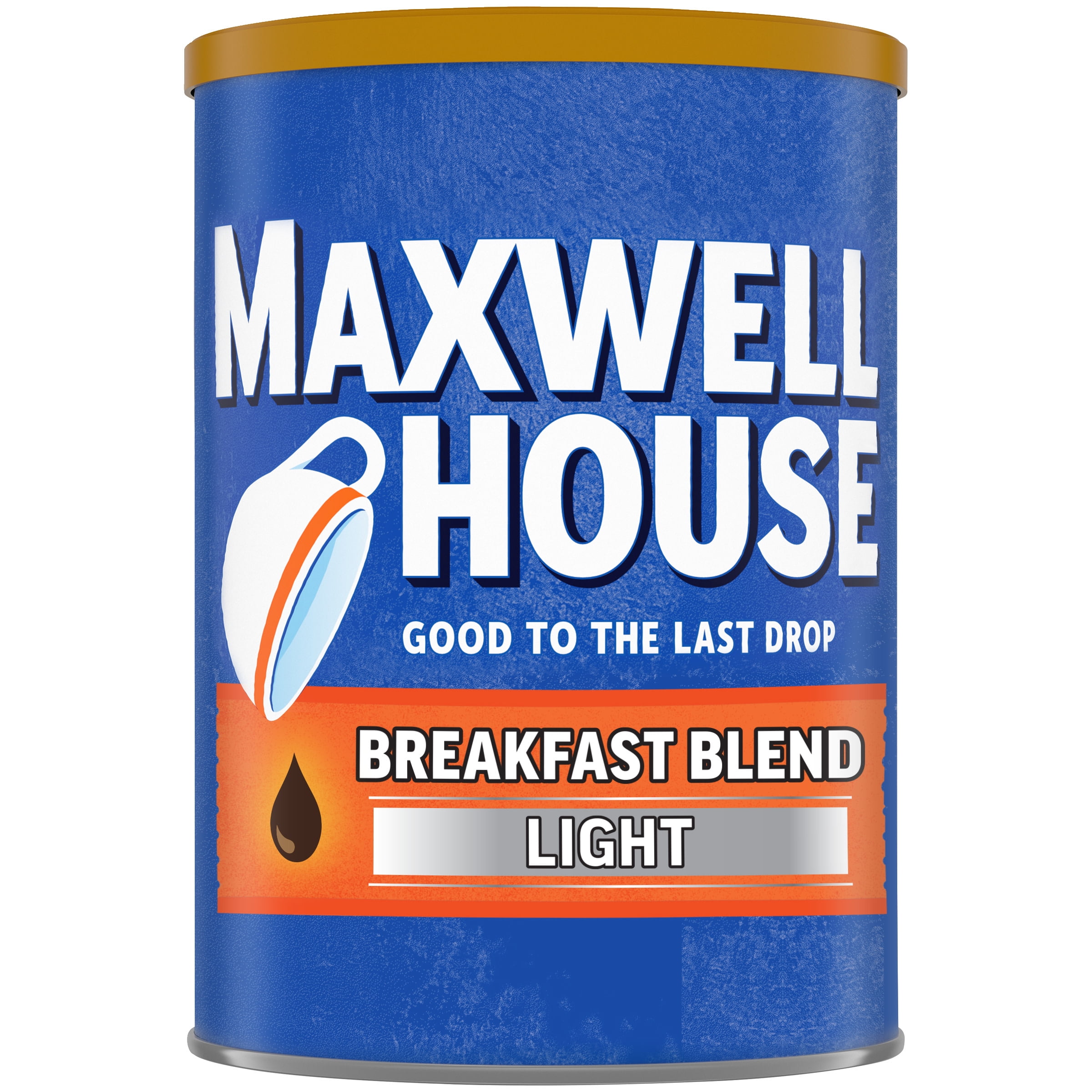 Maxwell House Light Roast Breakfast Blend Ground Coffee, 11 oz Canister