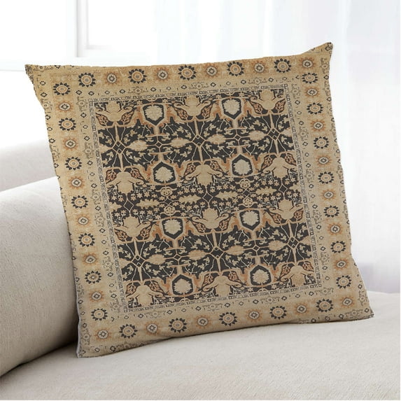 Ahgly Company Indoor Square Mid-Century Modern Throw Pillow, 18 inch by 18 inch