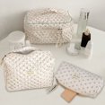 thumbnail image 1 of Bolsa organizadora de maquillaje para mujer con cremallera Almacenamiento Embrague Uso diario Bolsa Monedero Conjunto, 1 of 9