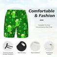 thumbnail image 5 of Balery St Patrick's Day2 Mens Swim Trunks Swim Shorts for Men Quick Dry Inseam Beach Shorts with Compression Liner Pocket-X-Large, 5 of 9