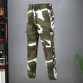 thumbnail image 2 of Zszcpp Jogging Pants For Men Youth Ankle-Length Camouflage Long Loose Cargo Drawstring Trousers Casual Trouser, 2 of 5
