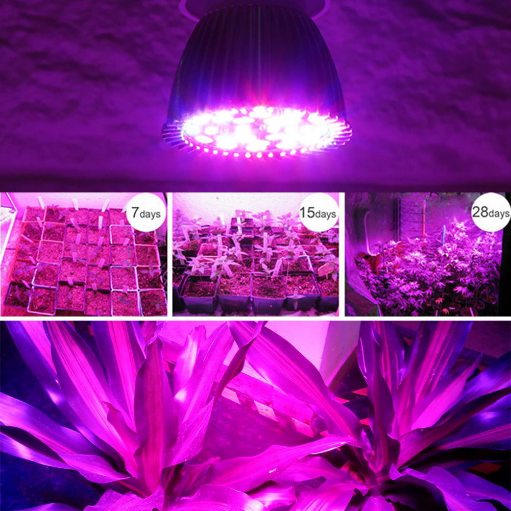 28W Full Spectrum E27 LED Plant Grow Light Hydroponics Growing Lamp Bulb 
