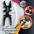 thumbnail image 3 of Multifunctional Plumbing Wrench 15-in-1 Tool | Faucet & Pipe Repair | Carbon Steel Construction | Leveler Ruler Opener | Universal Adjustable Spanner | 19x6.3cm | Industrial Home Use, 3 of 8