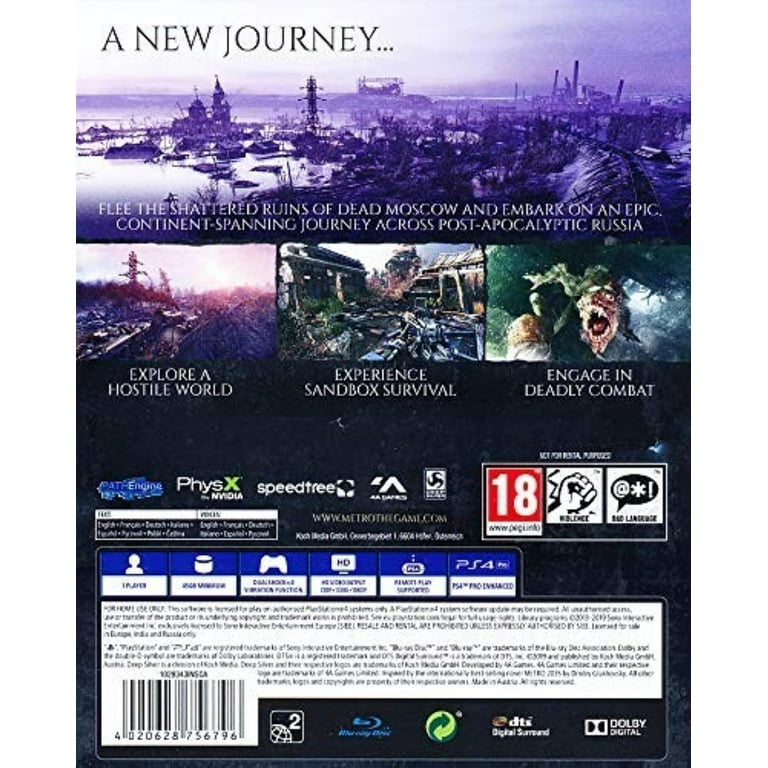 Metro Exodus Ps4