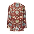 thumbnail image 2 of Craaazy Chemises Thermiques pour Femmes Col Rond Imprimés Rétro Manches Longues Vêtements Amples avec Poches Cadeaux, 2 of 7