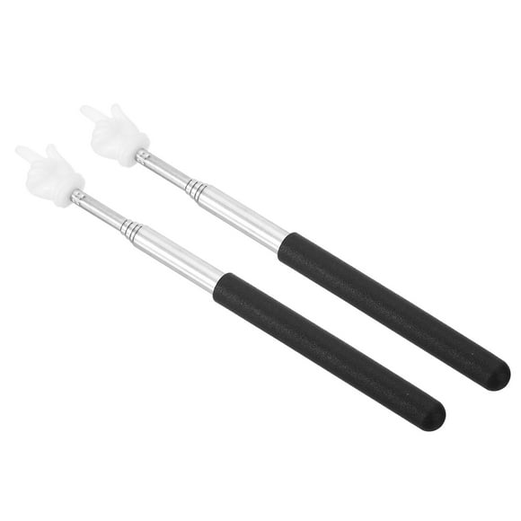 Uxcell Varilla Telescópica para Maestros, 2 Pcs Mini Apuntador de Mano para Pizarra, Estilo Negro 2