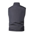 thumbnail image 3 of CharmCyan Mens Outdoor Athletic Vest Fishing Travel Lightweight Sleeveless Jackets Photographer Work Vest With Multi Pockets Gray XL, 3 of 4