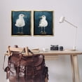 thumbnail image 3 of Stupell Industries Seagull Standing on Log Animals Painting Gold Floater Framed Canvas Art Print Wall Art, 17 x 21, Set of 2, 3 of 10