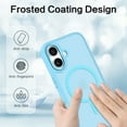 thumbnail image 6 of GAOBAO Magnetic for iPhone 16 Case, Compatible with MagSafe, Drop Protection Slim Translucent Matte Shockproof with Anti-Fingerprint Phone Case, Blue, 6 of 7