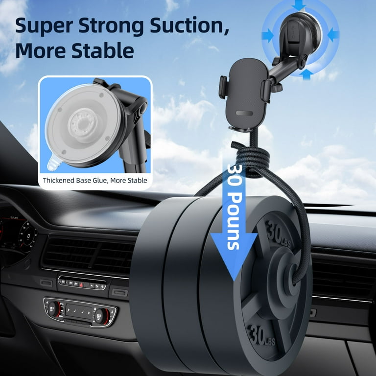YOOVEE Universal Dashboard Phone Holder, 360° Rotatable Mount photo 5