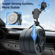 YOOVEE Universal Dashboard & Windshield Car Phone Holder - 360° Rotatable Mount, 3-in-1 Vent/Dash/Windshield Clip for 4-7 Phones, iPhone, Samsung, Google Pixel, Moto