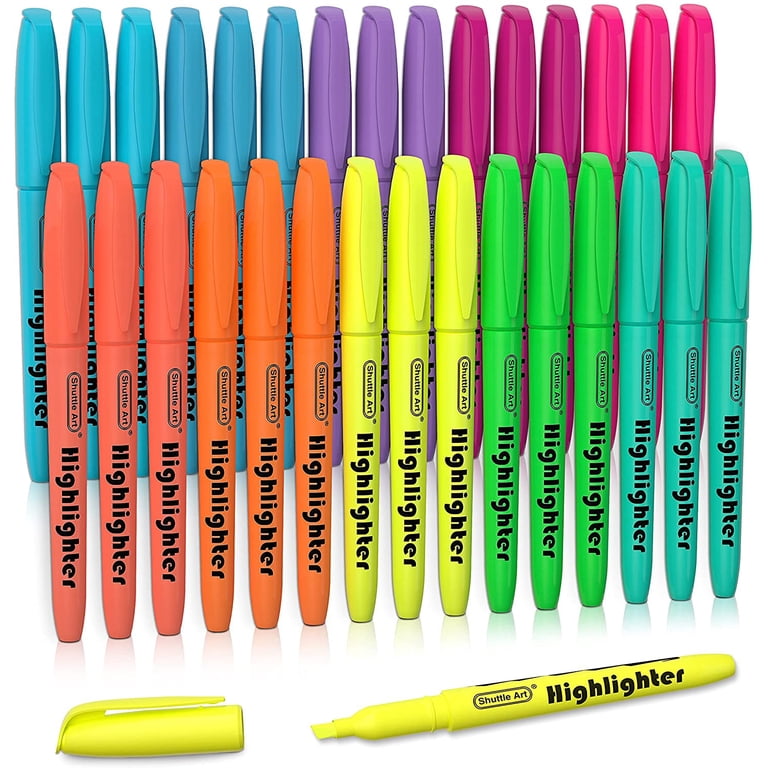 Shuttle Art Highlighters, Chisel Tip, 30 Pack, 10 Colors photo 1