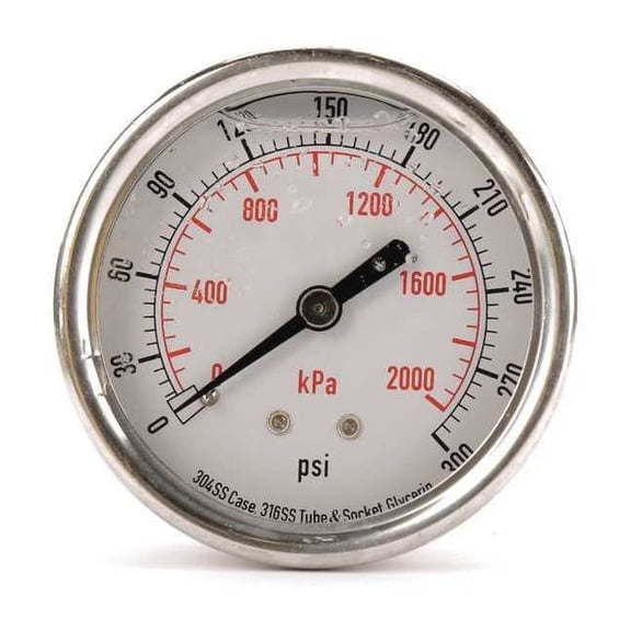 Manufacturer Varies Pressure Gauge,Liquid Filled,2-1/2 In 4CFR9