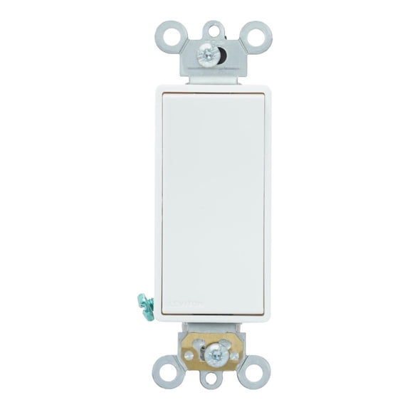 Interruptor Sencillo 3 Vias Leviton Decora Blanco 15A