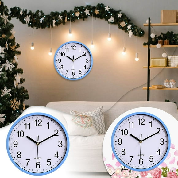 10 Inch 25CM Wall Clock Living Room Quartz Clock Bedroom Living Room Wall Clock Clock Digital Clock Timer Seconds for Grilling Minute Timer for Kitchen