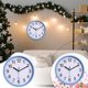 thumbnail image 2 of Reloj de pared de plástico de 10 pulgadas (25 cm) para salón Reloj de cuarzo para dormitorio Reloj de pared para salón Reloj decorativo, 2 of 7