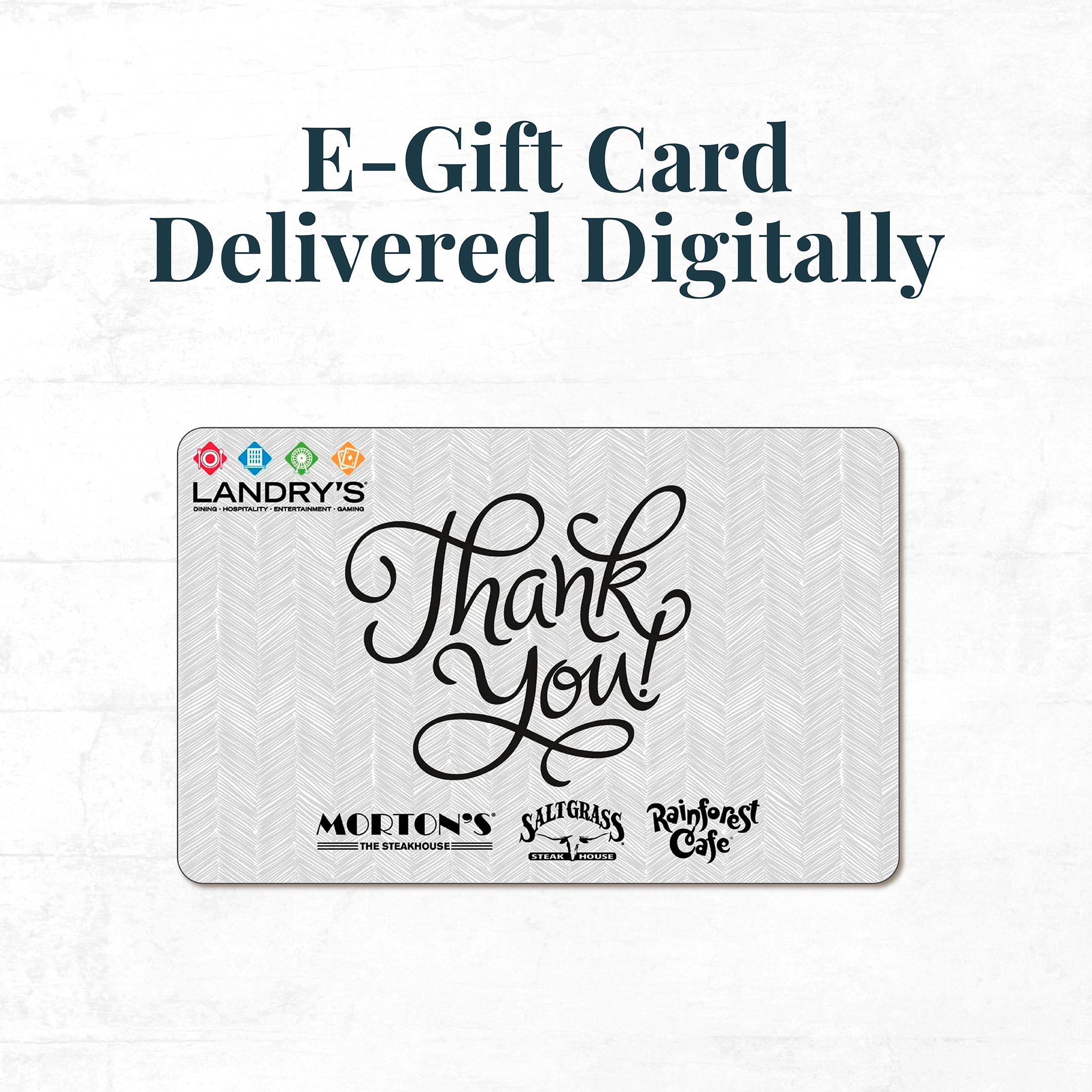 Landry's $25 Thank You Chevron eGift Card [Email Delivery]
