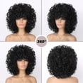 thumbnail image 3 of African Synthetic Wig Tight Coils Natural Short Curly Hairdo Fiber Headwear For Women Daily Use, 3 of 4