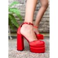 thumbnail image 4 of Zapatillas De Tacón Con Doble Plataforma Tipo Versac Bratz Grace Alley  Rojo, 4 of 4