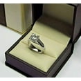 thumbnail image 2 of 3Ct Lab Created Diamond Round Cut Solitaire Engagement Ring 14K White Gold Plated, 2 of 5