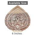thumbnail image 2 of IBA Indianbeautifulart Textile Printing Block Betel Leaf Motif Hand Carved Wood Stamp Wood Block Printing Textile Stamp For Fabric / Pottery Blocks- 6 Inches, 2 of 7