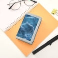 thumbnail image 7 of JIALIOU Nylon Trifold Card Wallet with ID Window Zipper Pocket for Men Women Teen Ocean Wavea, 7 of 7