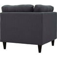 thumbnail image 3 of Sofa Couch, Grey Gray, Fabric, Living Kitchen Cafe Bistro Hospitality Restaurant, Modern Contemporary HB33088, 3 of 3