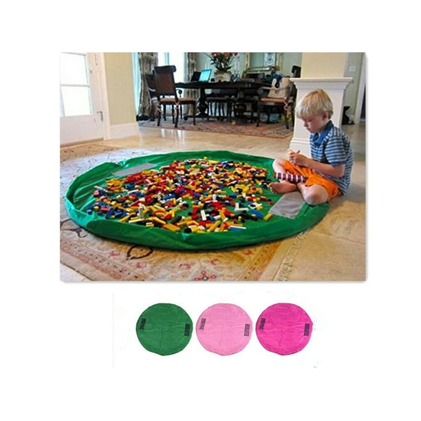 1.5m Kids Toy Lego Storage Bag Play Mat Carpet(Pink) 