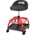 thumbnail image 1 of Taburete rodante de taller FreekyFit con respaldo, capacidad de 150 kg, 1 of 9