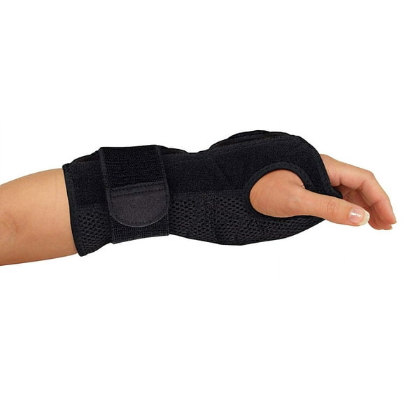 Mueller Night Support Wrist Brace, Unisex, Black, One Size Fits Most
