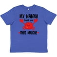 thumbnail image 3 of Inktastic Nanny Loves Me Grandson Gift Youth T-Shirt, 3 of 5