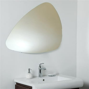 Decor Wonderland SSM055 27.5 x 33.5 in. Ashley Triangle Frameless Bathroom Vanity Mirror