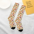 thumbnail image 5 of Balery Hot Dog Burger Printed Novelty Socks Men's Women's Crew Socks Sports Socks Knee High Socks Cotton Socks Quirky and Cool Socks, 5 of 9