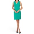 thumbnail image 2 of London Times Women's Capelet Jacket Mini Dress Dress Set-Green / 12, 2 of 4