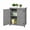 Gray, variant on Hassch Wooden Outdoor Potting Bench with Metal Tabletop, 31.5" Garden Storage Cabinet with Double Doors, Weather-Resistant Tools Organizer for Patio, Deck, Balcony, Gray