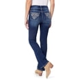 thumbnail image 6 of WallFlower Women's Luscious Curvy Bootcut Mid-Rise Bling Insta Stretch Juniors Jeans (Standard and Plus), 6 of 6