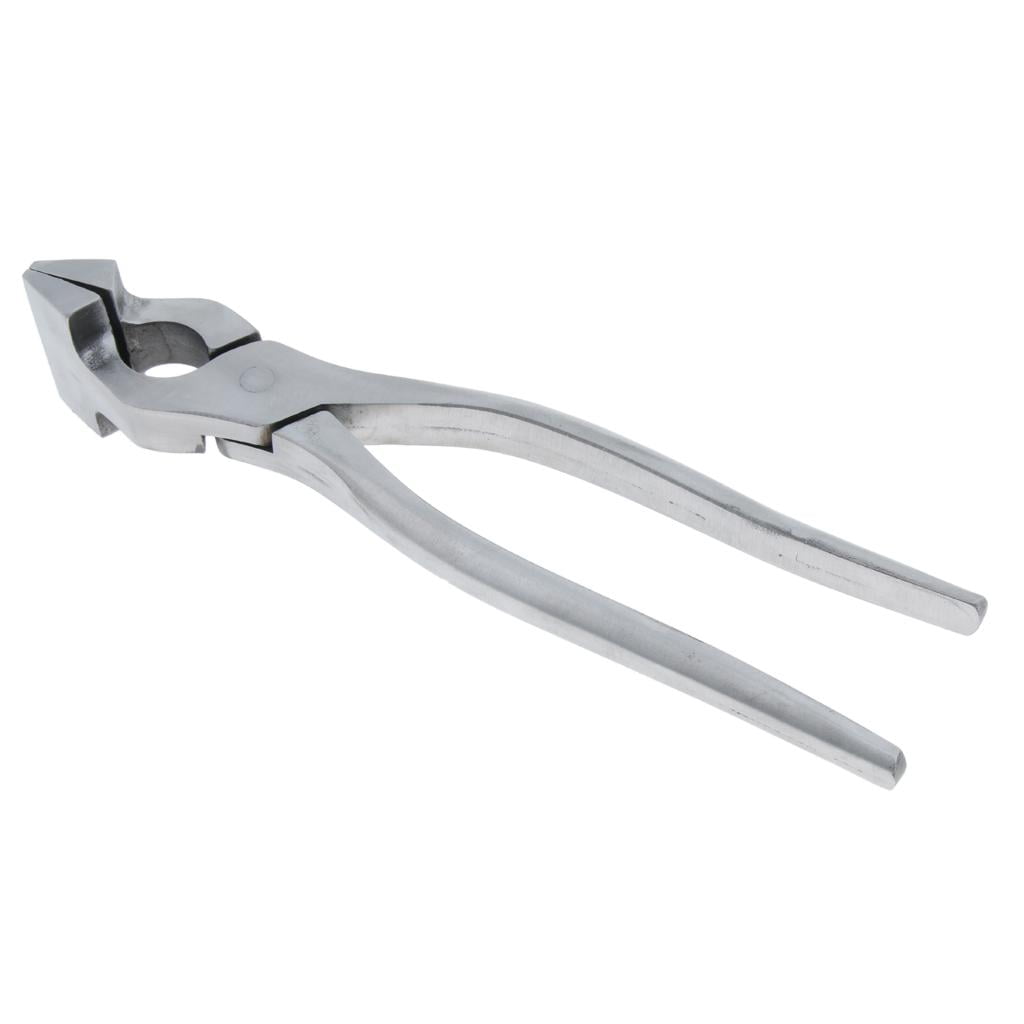 FVDPWYE Leathercraft Tool Leather Flatten Plier Clamp for Bags Straight plier Silver Straight plier