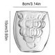 thumbnail image 2 of 2 Vasos De Vidrio De Doble Capa Forma De Uvas Bebidas Café, 2 of 4