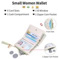 thumbnail image 6 of GAEKEAO Small Womens Wallet RFID Blocking Bifold Card Holder Tassel Vegan Leather Wallets Cute Pattern with Zipper Pocket, 6 of 6